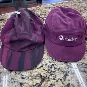 MadHappy Columbia Bogaboo Interchangeable Hat Burgundy New With Tags  Fleece Columbia Trapper Hat Faux Fur Fleece Lined Plaid Red Black S  main image 4